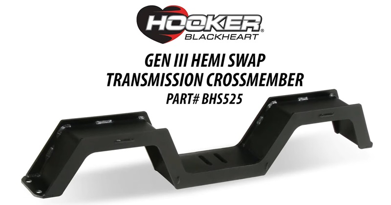 Hooker BlackHeart Dodge Truck Gen 3 Hemi Swap Transmission Crossmember